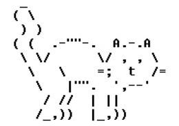 ASCII art macska